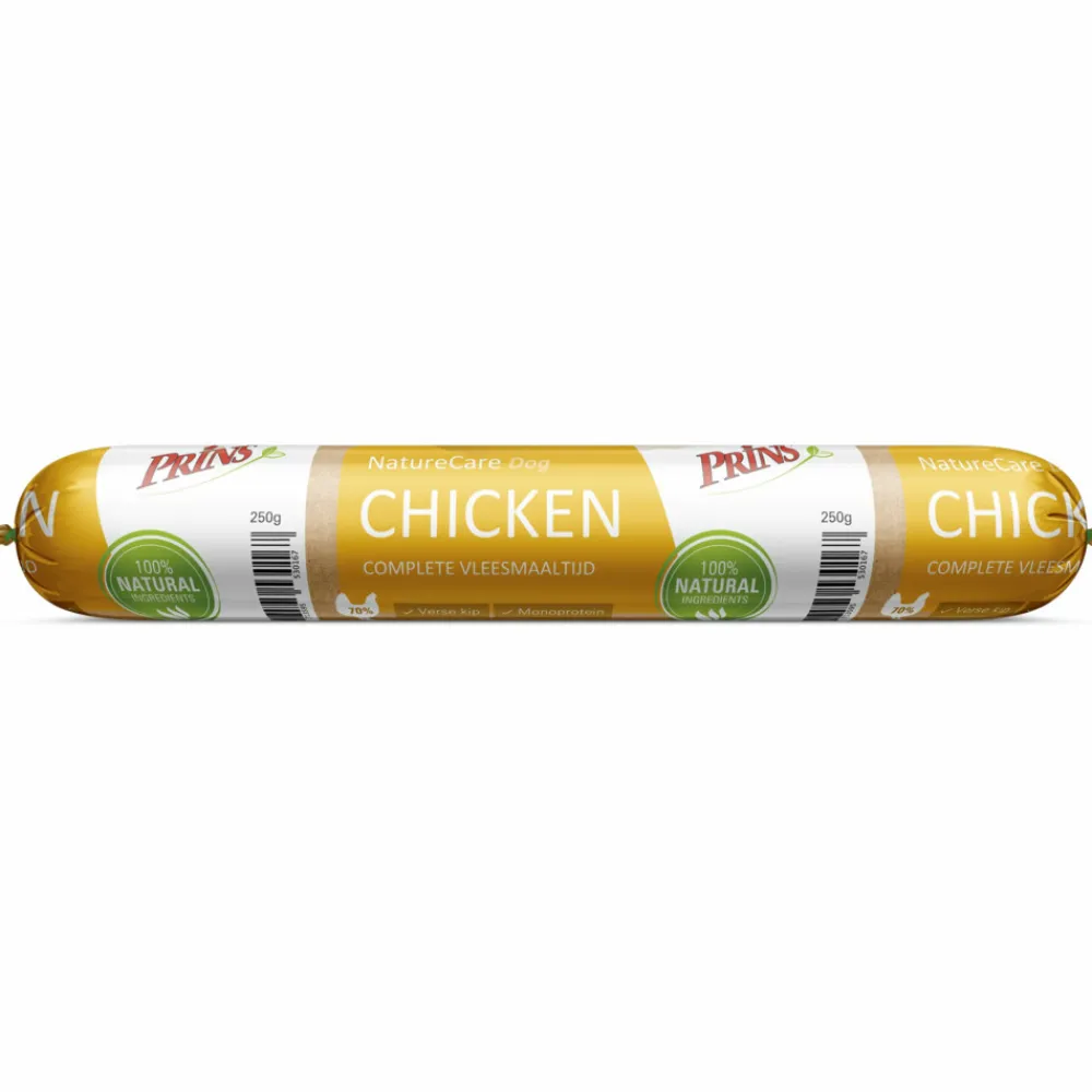Online NatureCare Hypoallergeen Hondenvoer Worst Kip 250 gr Hondenvoer