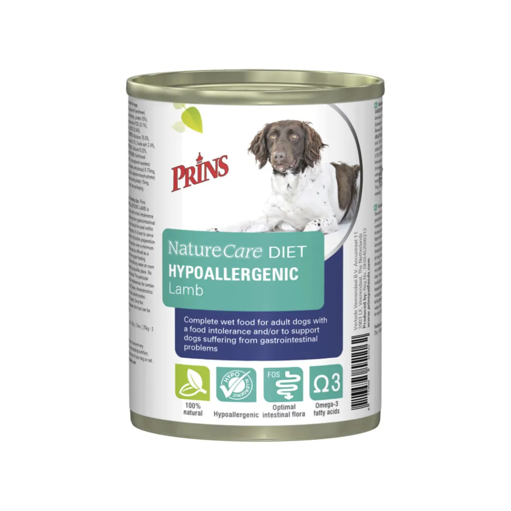 Outlet NatureCare Hypoallergeen Hondenvoer Blik Lam 400 gr Hondenvoer