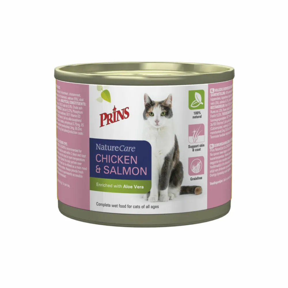 NatureCare Kattenvoer Kip & Zalm 200 gr^Prins Best