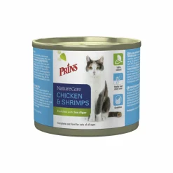 Kattenvoer<Prins NatureCare Kattenvoer Nat Kip & Garnaal 200 gr