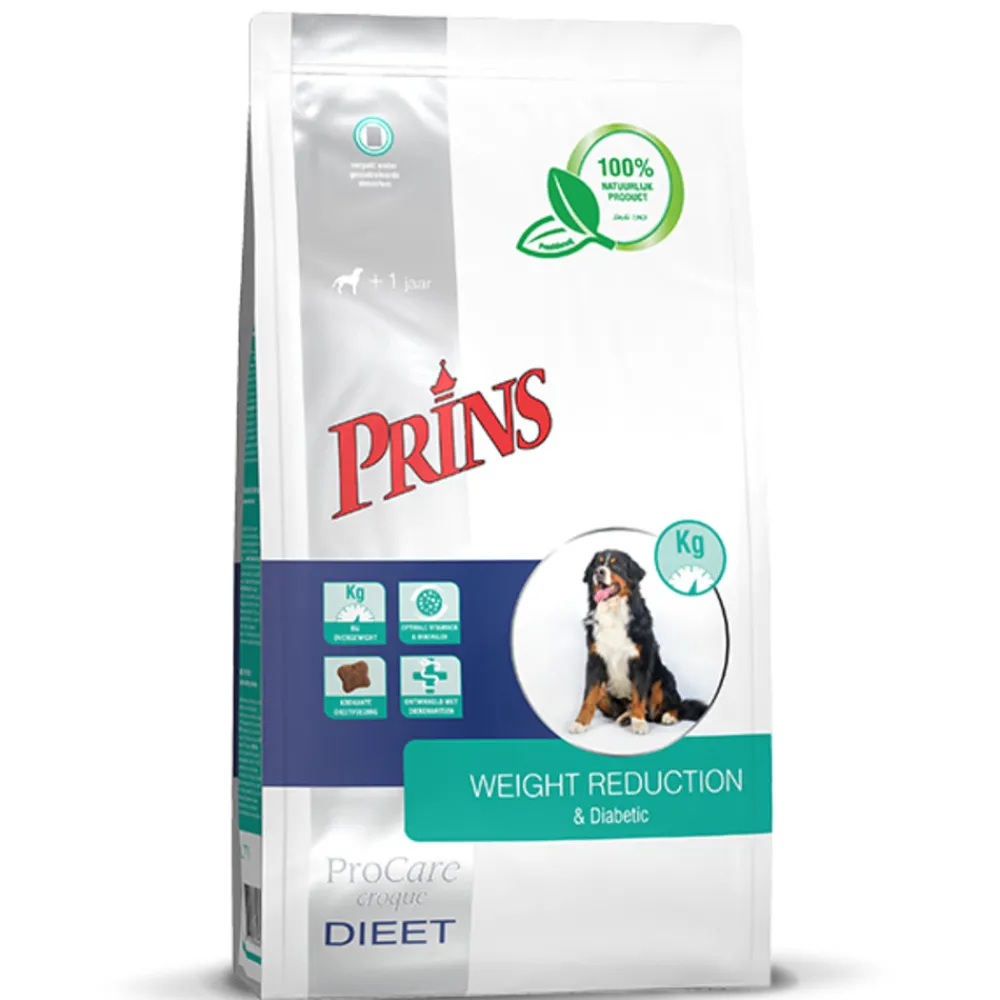 ProCare Croque Veterinary Diet Weight Reduction & Diabetic Hondenvoer 10 kg^Prins Hot