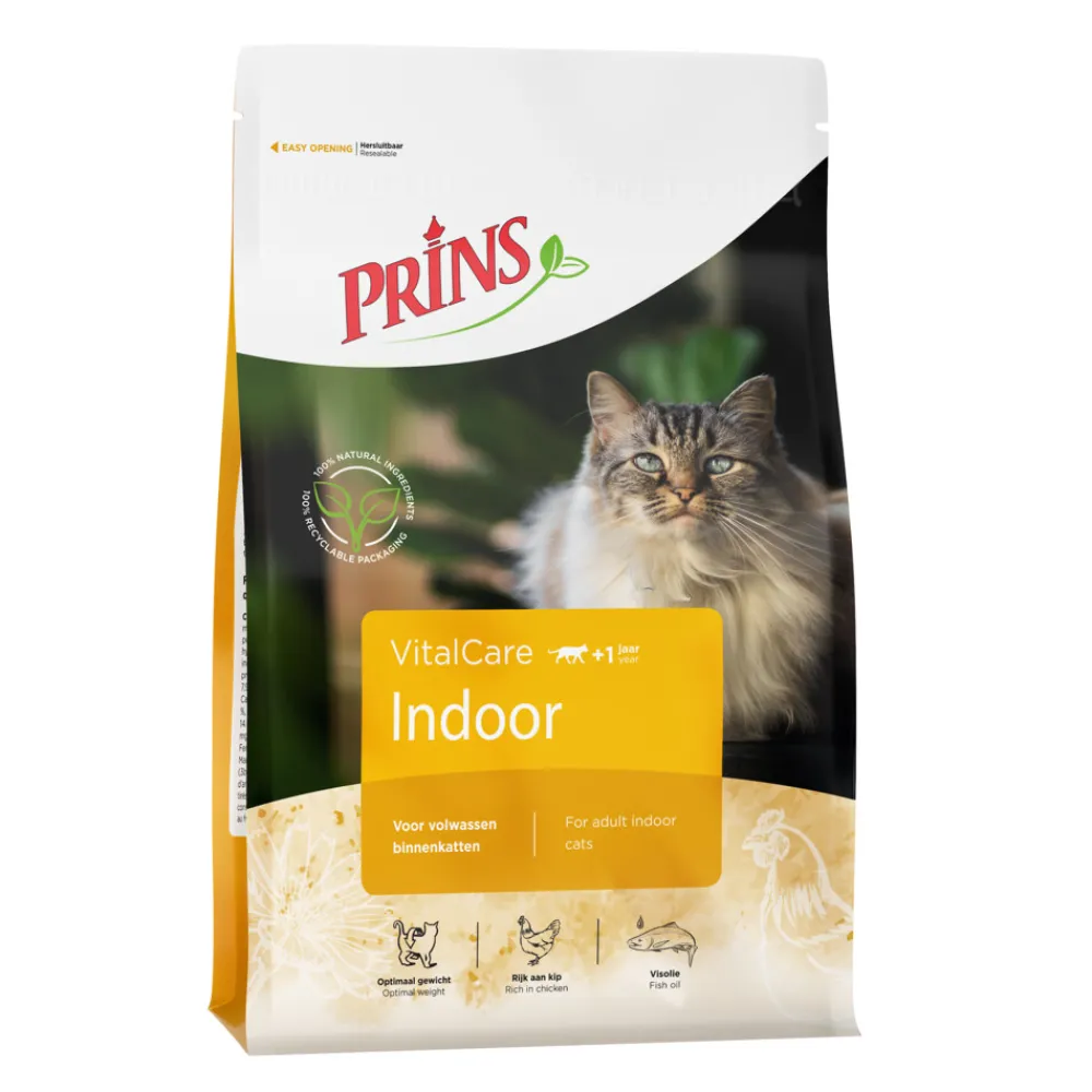 Kattenvoer<Prins VitalCare Indoor Kattenvoer 4 kg