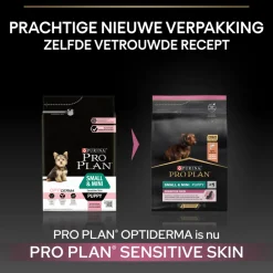 Puppy Small & Mini Sensitive Skin Zalm 3 kg^Pro Plan Clearance