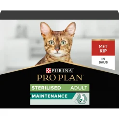 Kattenvoer<Pro Plan Sterilised Nutrisavour Adult Kip 10 x 85 gr