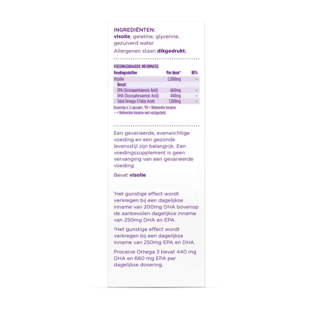 Voor Vrouw Of Man<Proceive Kinderwens & Zwangerschap Omega 3 60 Capsules