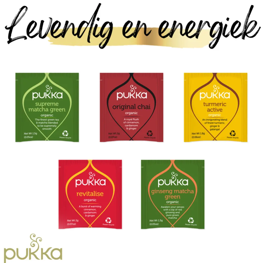 Geschenksets|Thee<Pukka Thee Active Kruidenthee Geschenkset 45 stuks