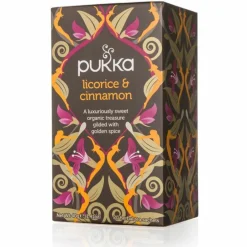 Thee<Pukka Thee Licorice Cinnamon 20 stuks