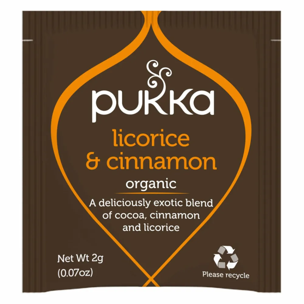 Thee<Pukka Thee Licorice Cinnamon 20 stuks