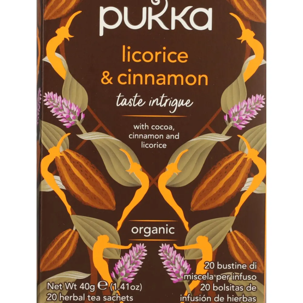 Thee<Pukka Thee Licorice Cinnamon 20 stuks