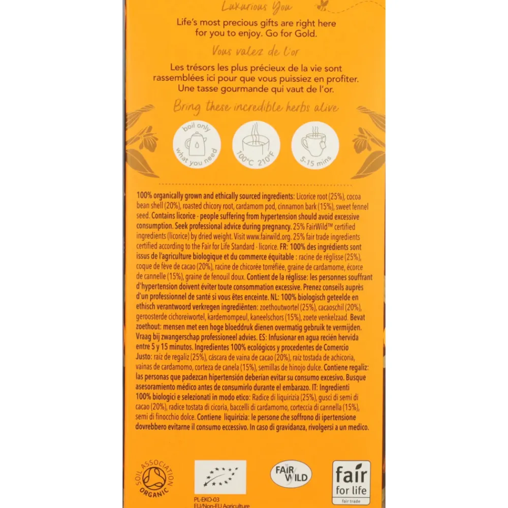 Thee<Pukka Thee Licorice Cinnamon 20 stuks