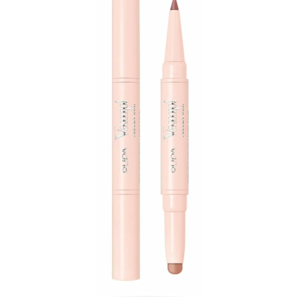 Outlet Vamp! Creamy Duo Lip Pencil & Shiny Lipstick 005 Deep Nude 0,8 gr Lipstick