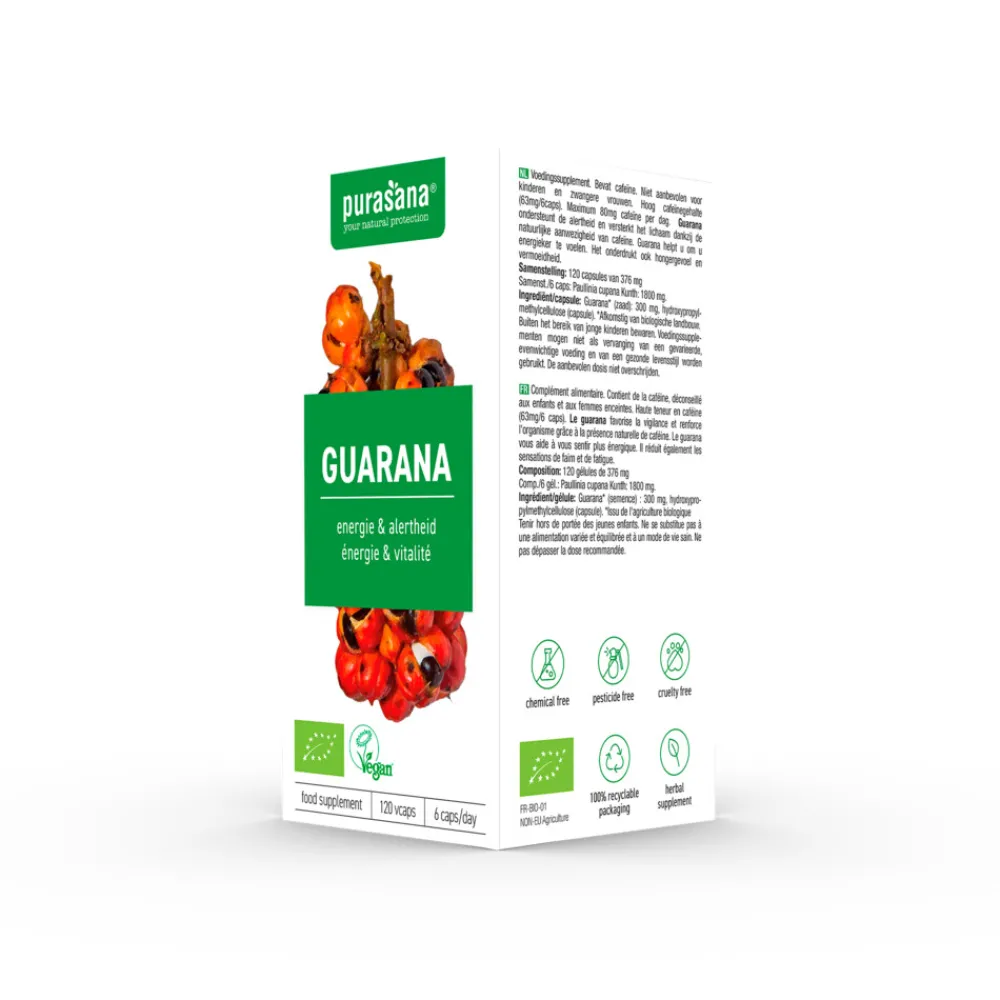 Guarana 120 vegacapsules Weerstand & Energie