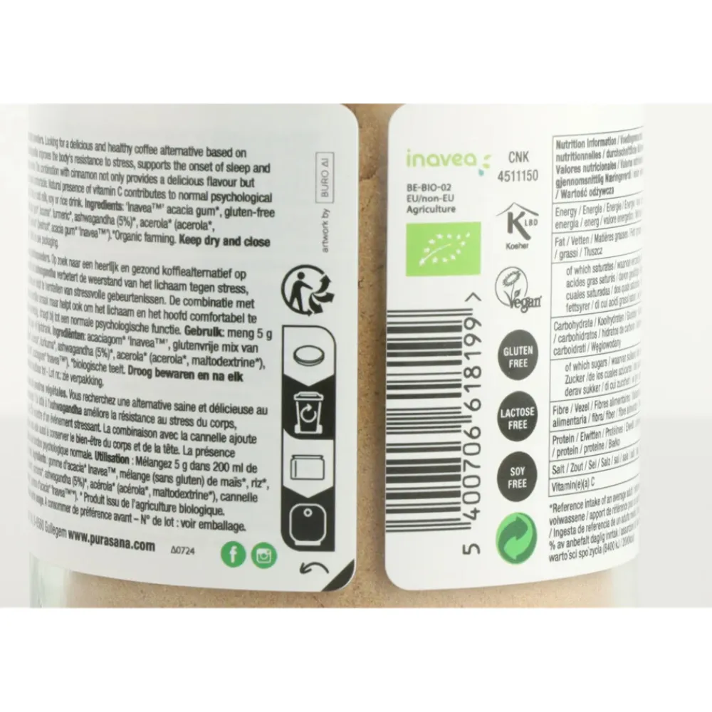 Sale Latté Ashwagandha & Kaneel Biologisch 120 gr Dranken