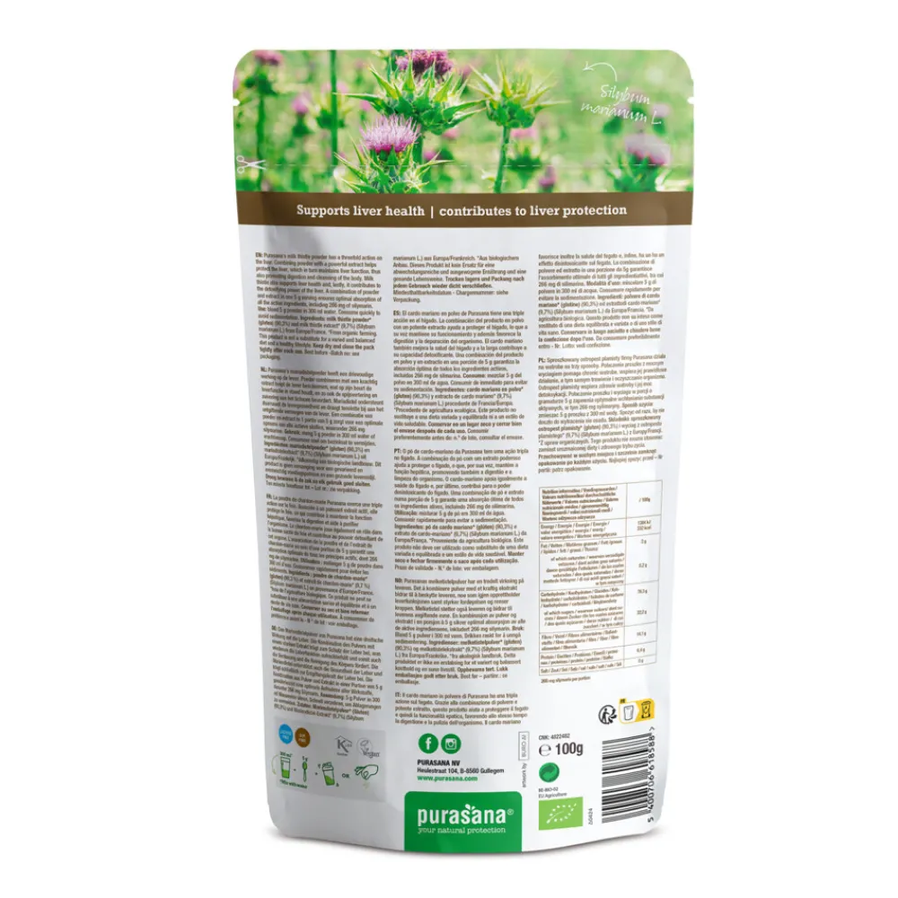 Mariadistel Poeder + Extract 100 gr^Purasana