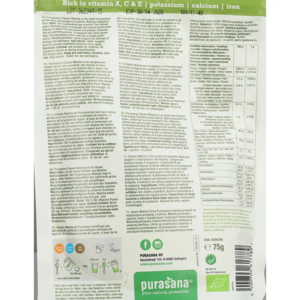 Discount Matcha Classic Raw Powder 75 gr Superfoods