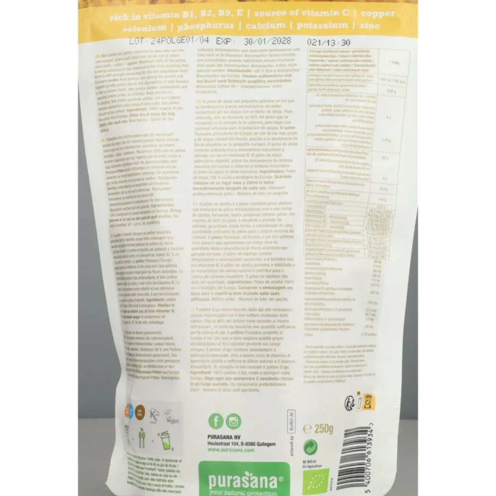 Superfoods<Purasana Pollen Granulaat Bio 250 gr