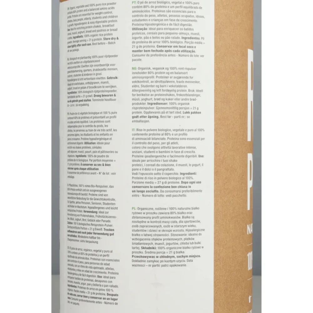 Sportvoeding & Drank<Purasana Single Protein Powder Vegan Rijst Natuur Bio 400 gr