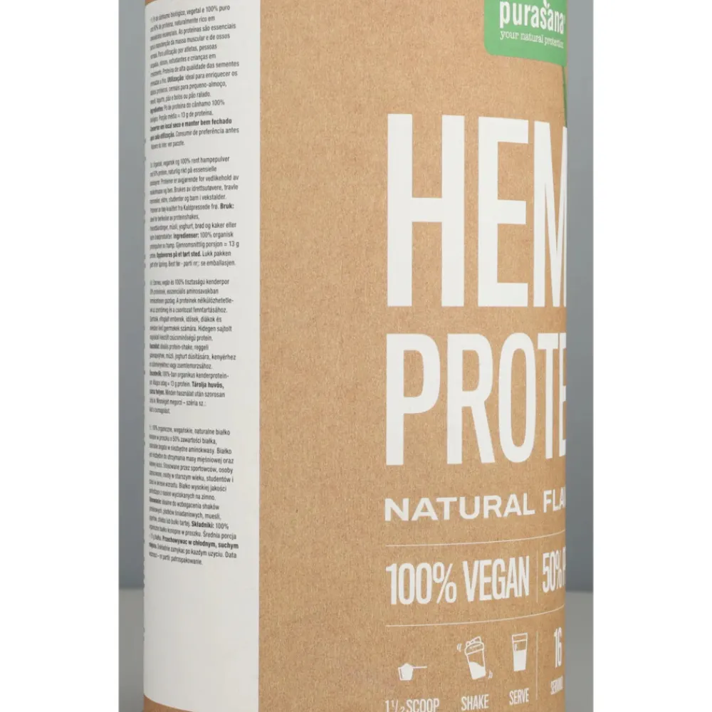 New Single Protein Powder 50% Hennep Natuur Vegan Bio 400 gr Sportvoeding & Drank