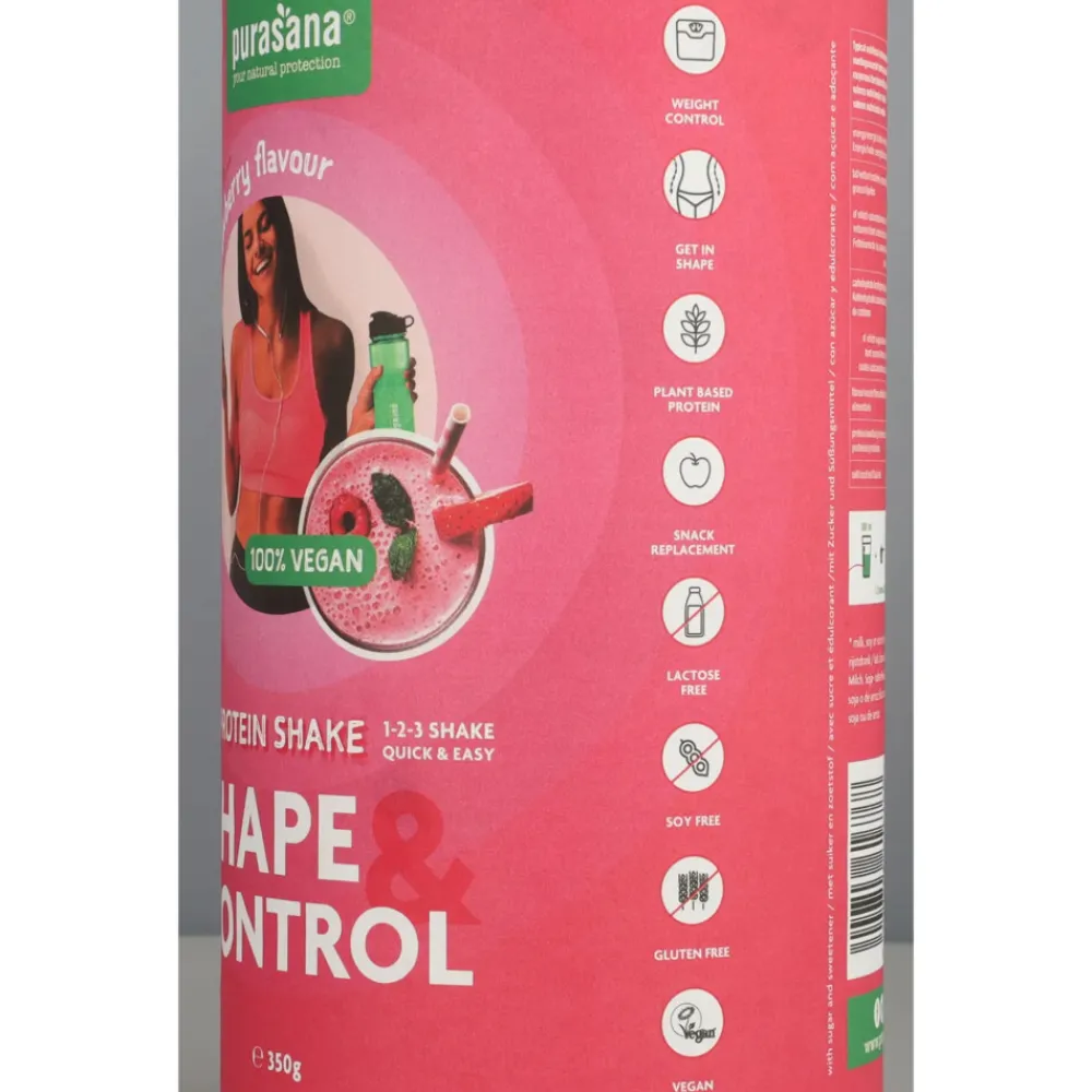 New Shape & Control Aardbei - Framboos 350 gr Sportvoeding & Drank|Dranken