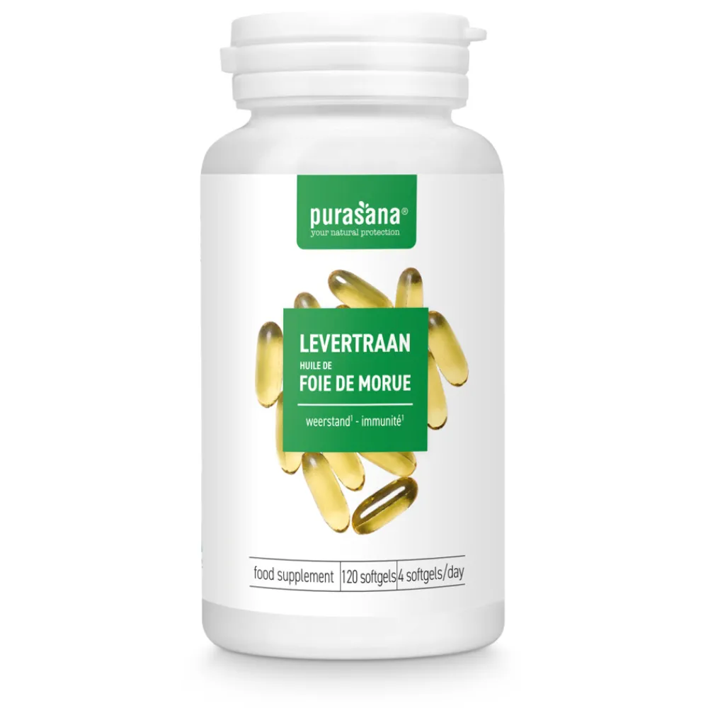 Speciale Bestanddelen<Purasana Single Extracts Oils Levertraan Softgels 120 capsules