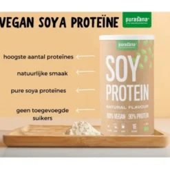Sportvoeding & Drank<Purasana Single Protein Powder Vegan Soja Natuur 400 gr