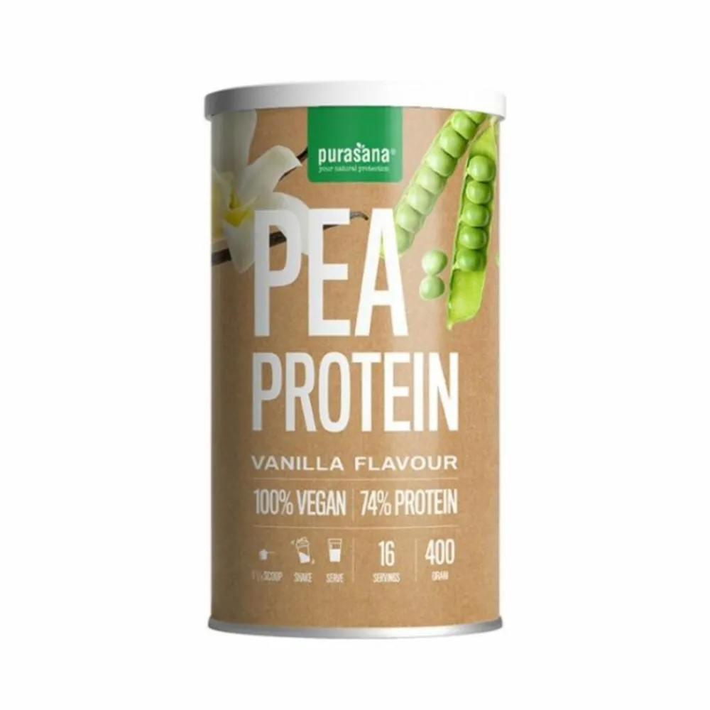 Single Protein Powder Vegan Protein Pea & Vanille 400 gr^Purasana