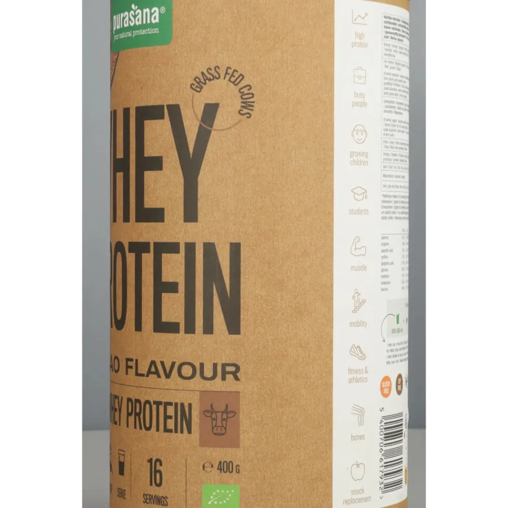 Dranken|Sportvoeding & Drank<Purasana Single Protein Powder Cacao Bio 400 gr