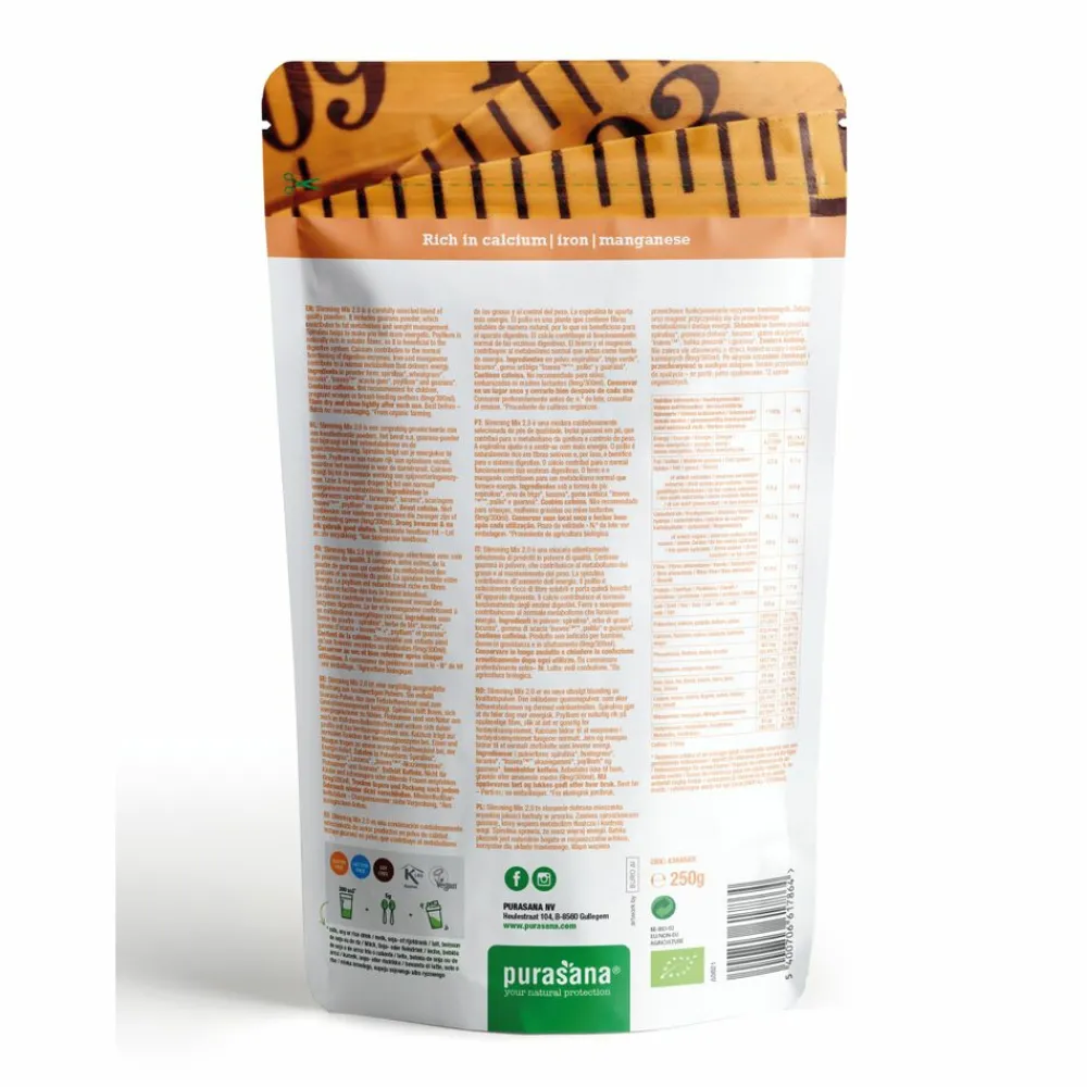 Superfoods<Purasana Slimming Poeder Mix 2.0 250 gr