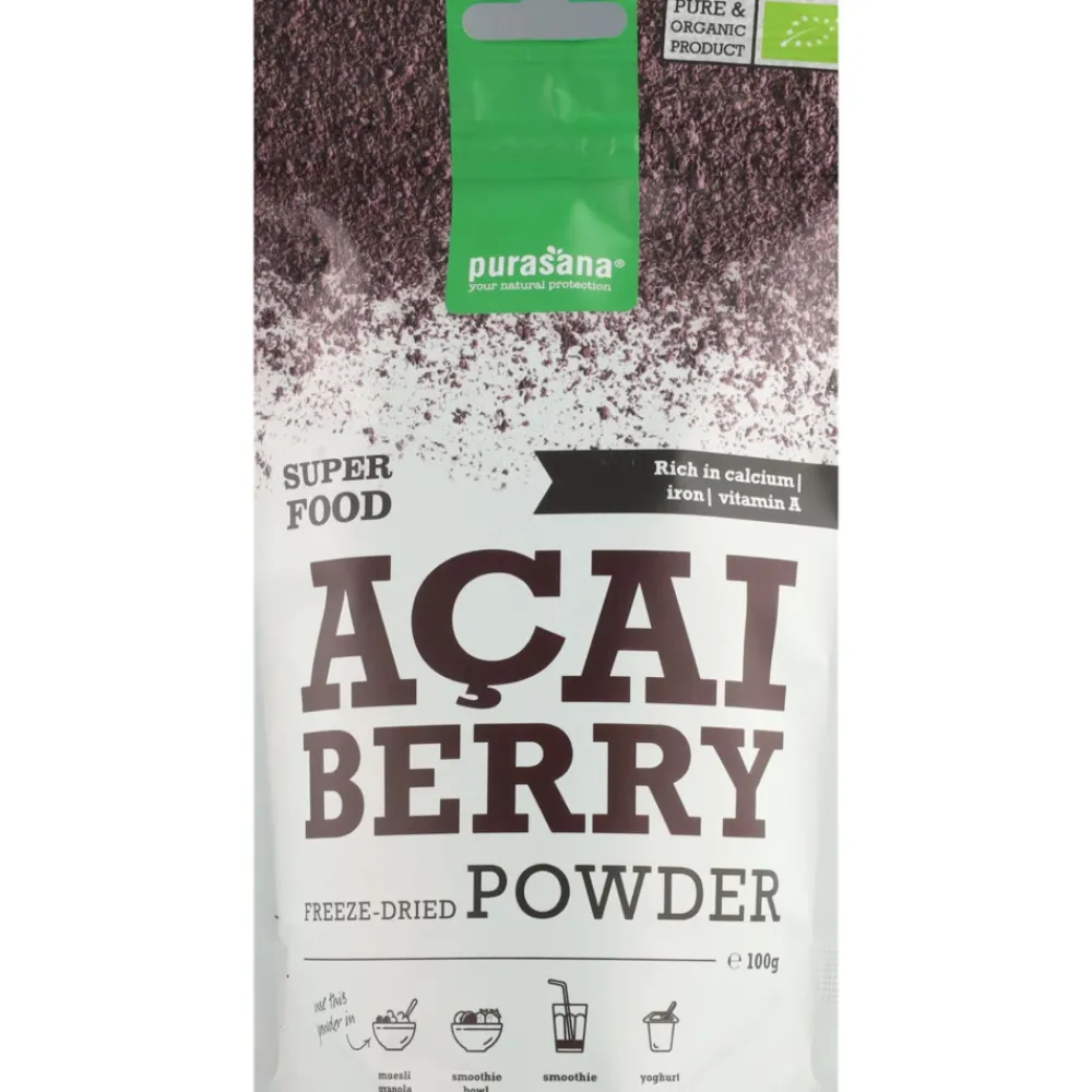 Superfood Acai Bessen Poeder Bio 100 gr Superfoods