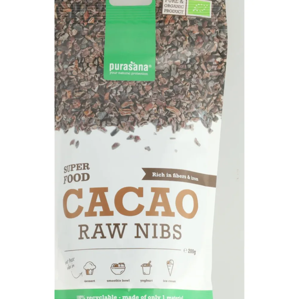 Superfoods<Purasana Superfood Cacaokernen Bio 200 gr
