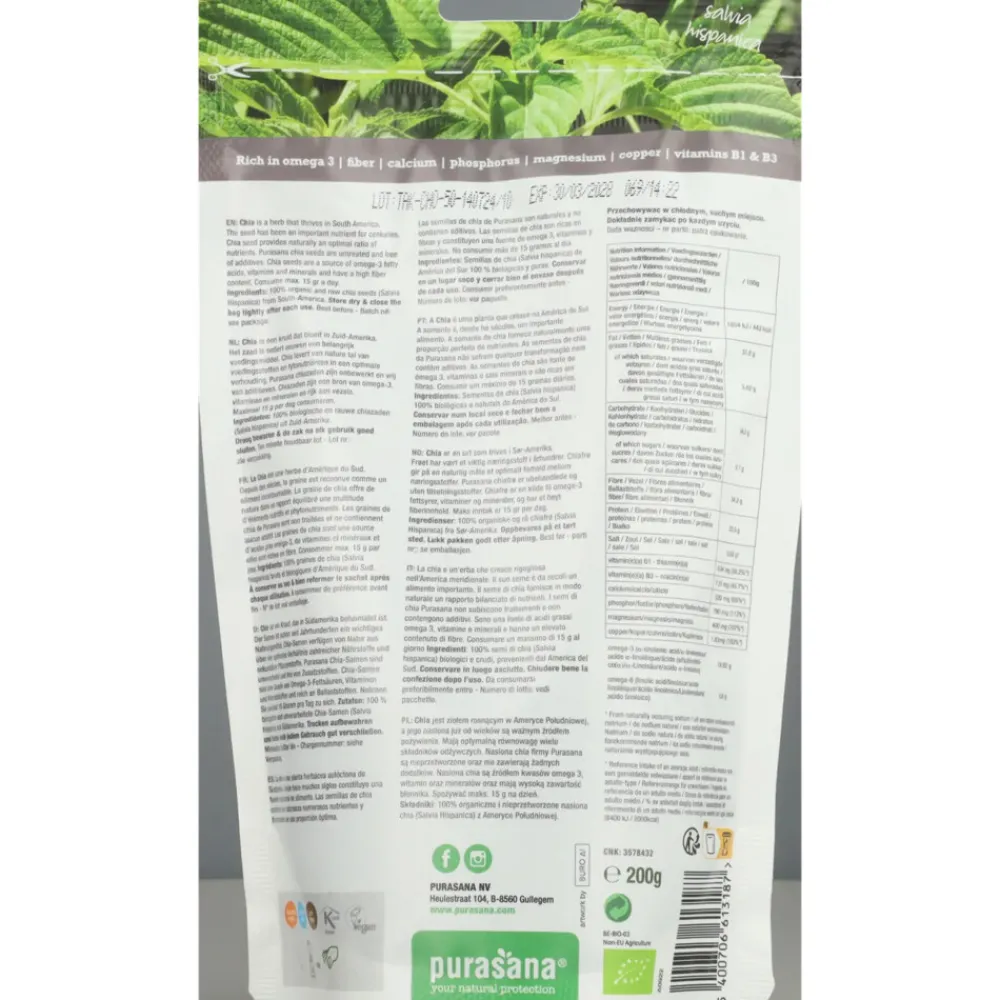 Superfood Chiazaden Bio 200 gr^Purasana Online