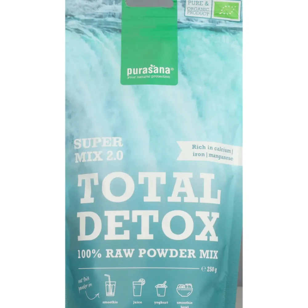 Superfoods<Purasana Total Detox Poeder Mix 2.0 250 gr