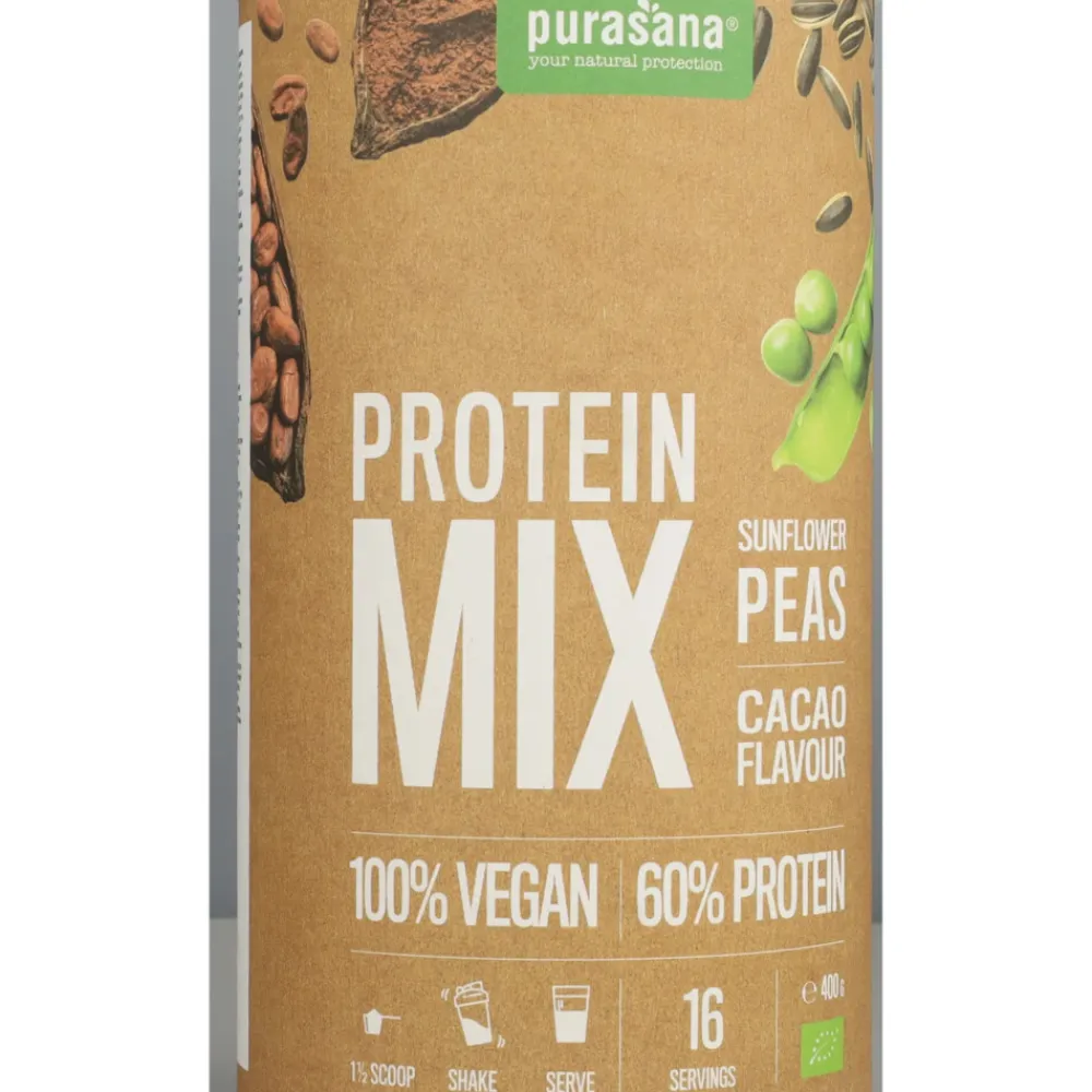 Vegan Erwt & Zonnebloem Proteine Mix Cacao BIO 400 gr^Purasana Sale