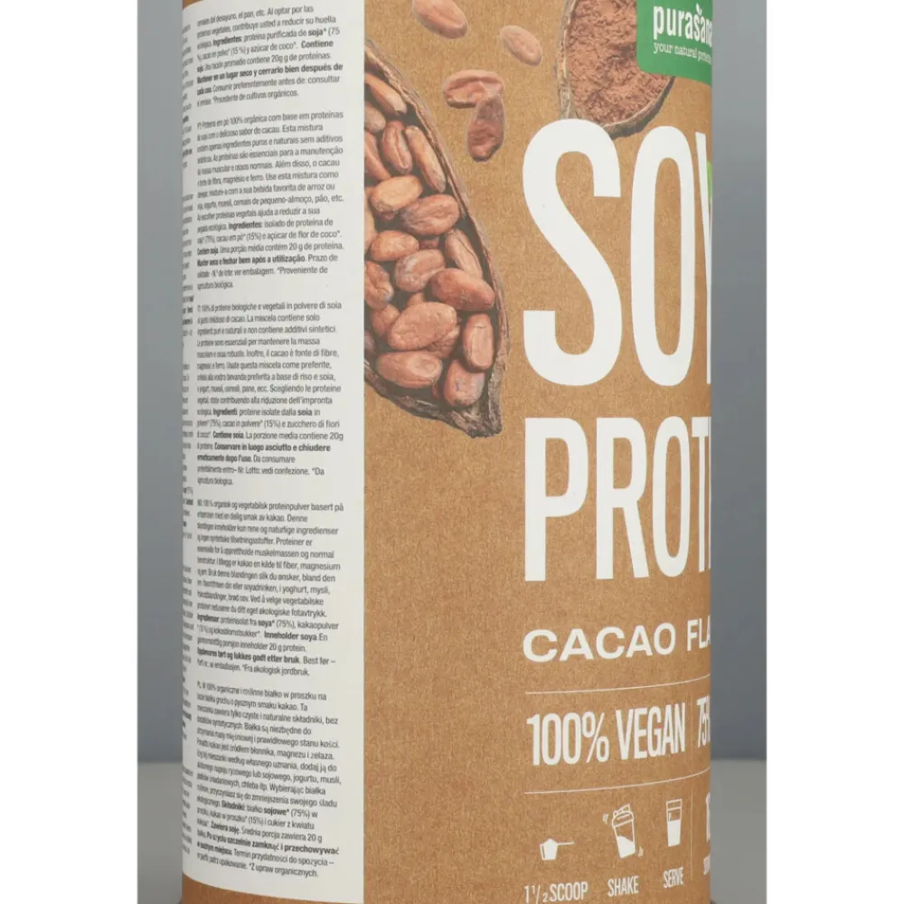 Vegan Soja Proteine cacao BIO 400 gr^Purasana