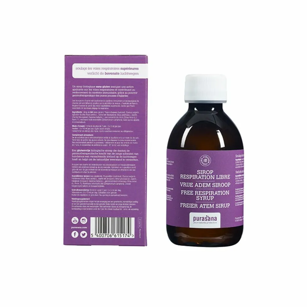Luchtwegen & Keel<Purasana Vrije Adem Siroop 200 ml