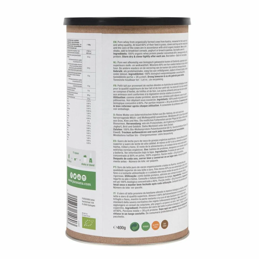 Outlet Whey Protein Naturel 400 gr Lactosevrij|Sportvoeding & Drank