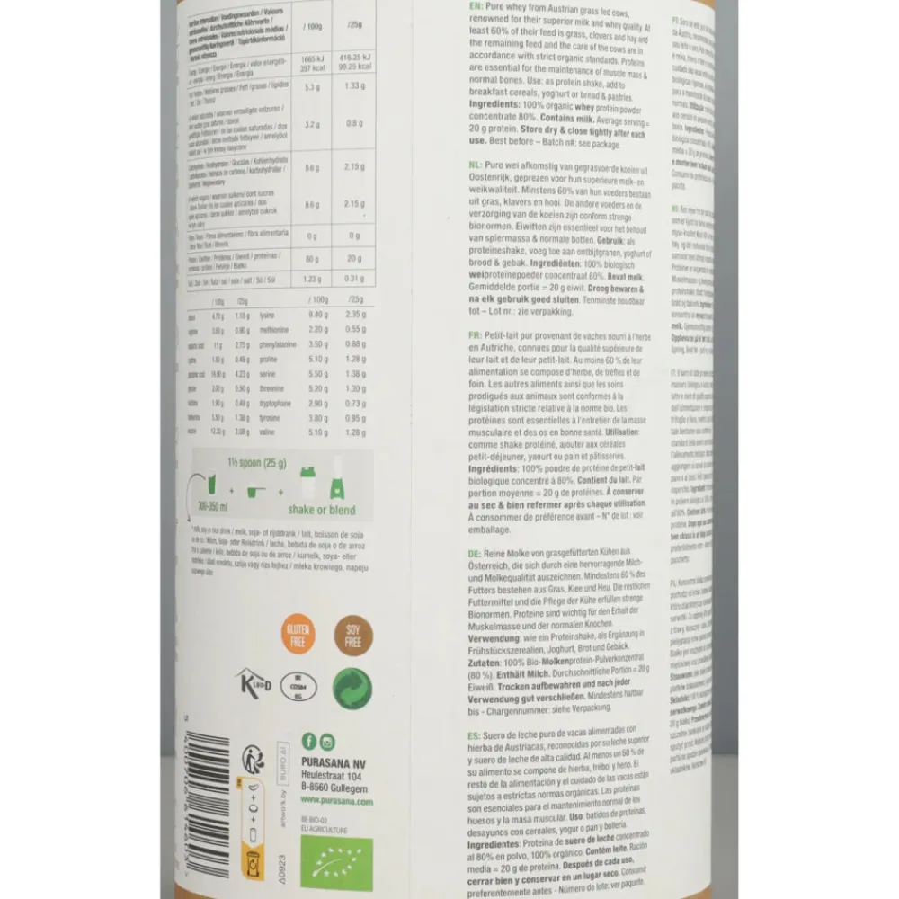 Outlet Whey Protein Naturel 400 gr Lactosevrij|Sportvoeding & Drank