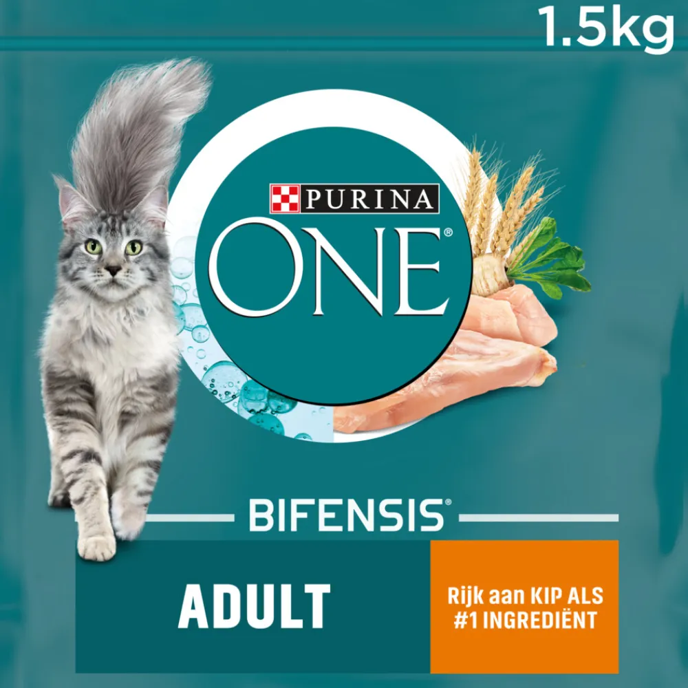 Kattenvoer<Purina ONE Adult Kip - Volkoren Granen 1,5 kg