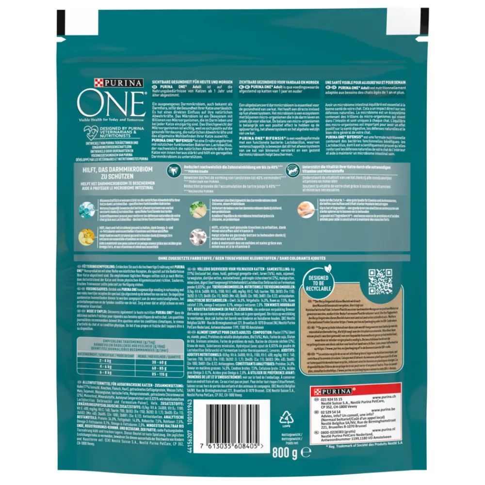 Hot Adult Kip - Volkoren Granen 800 gr Kattenvoer