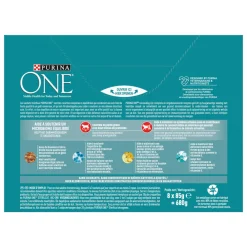 Kattenvoer<Purina ONE Adult Sterilcat Kattenvoer Nat Kalkoen & Zalm 8 x 85 gr