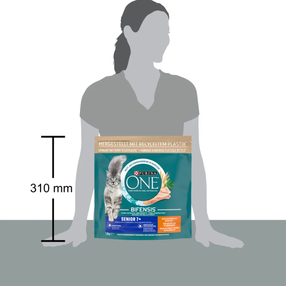 Kattenvoer<Purina ONE Senior Kip - Volkoren Granen 1,5 kg