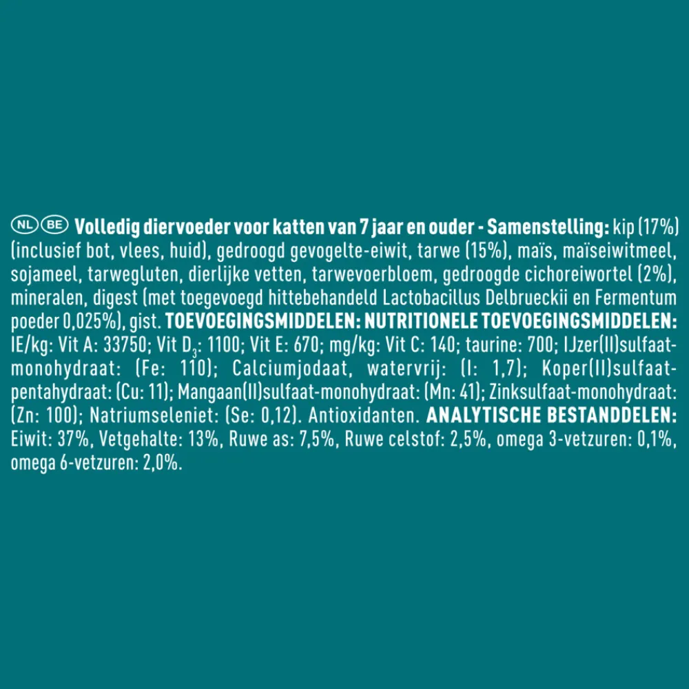 Kattenvoer<Purina ONE Senior Kip - Volkoren Granen 3 kg