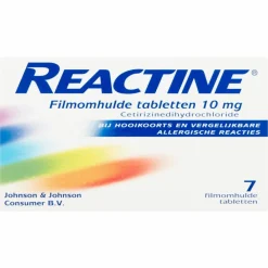 Allergie<Reactine Hooikoorts 10mg 7 tabletten