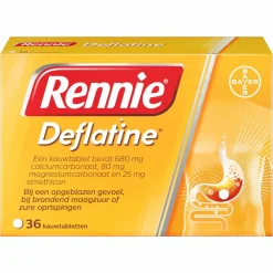 Deflatine 36 tabletten^Rennie Hot