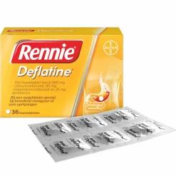 Deflatine 36 tabletten^Rennie Hot