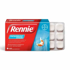 Maag & Darm<Rennie Pepermunt 48 tabletten