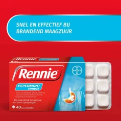 Maag & Darm<Rennie Pepermunt 48 tabletten