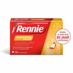 Sinaasappel 36 tabletten^Rennie Sale