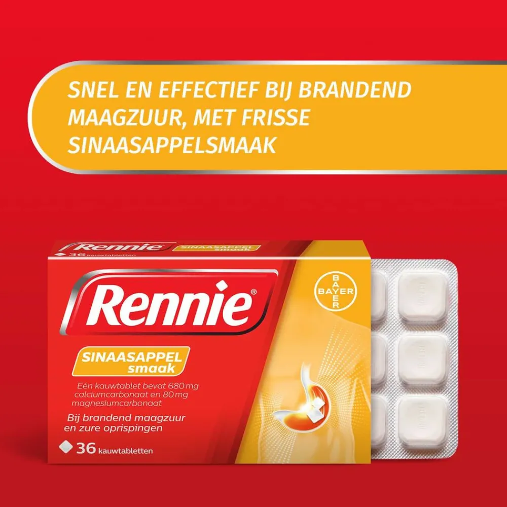 Sinaasappel 36 tabletten^Rennie Sale