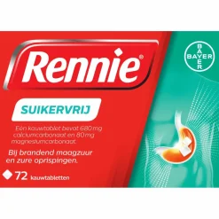 Suikervrij 72 tabletten^Rennie Online